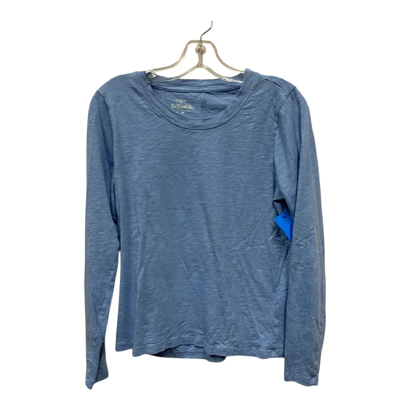 women's tops with bell sleevesTop Ls By J. Crew In Blue, Size:M