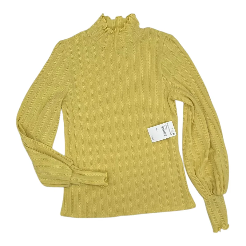 women's tops with lace-up frontsTop Ls By Clothes Mentor In Yellow, Size:S