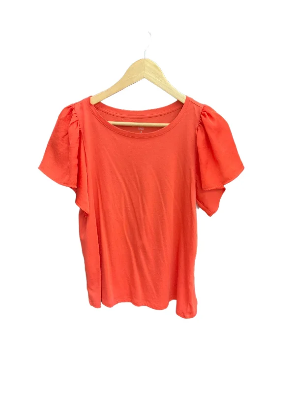 women's T-shirts with built-in brasTop Short Sleeve By Loft  Size: S