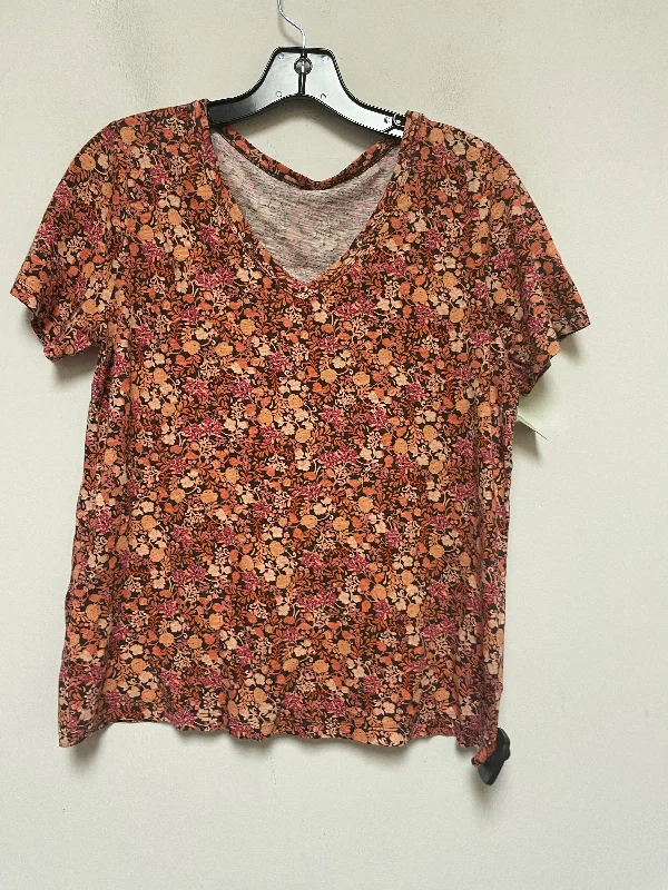 women's T-shirts with appliqué designsTop Short Sleeve Basic By Old Navy  Size: S