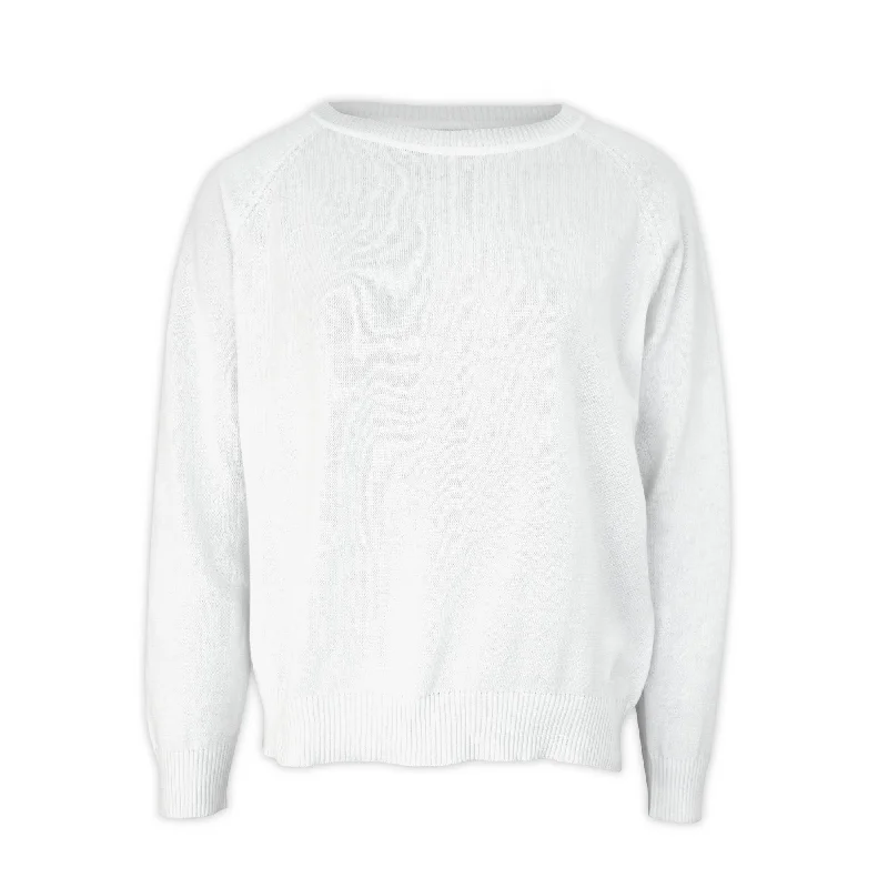 women's tops for everyday eleganceLs Ragland Plain Sweater - White