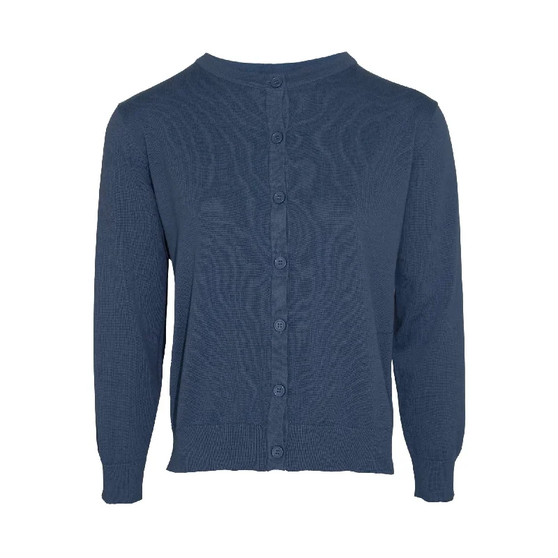 women's tops for statement-making outfitsLs  Ragland Plain Cardigan - Navy