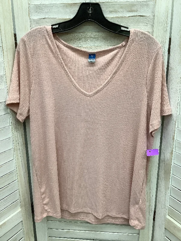 floral women's T-shirtsTop Short Sleeve Basic By Old Navy  Size: M