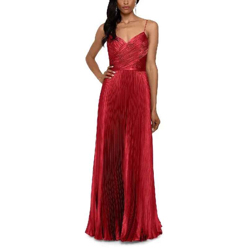 women's business casual dressesBetsy & Adam Women's Satin A-Line Gown Dark Red Size 12