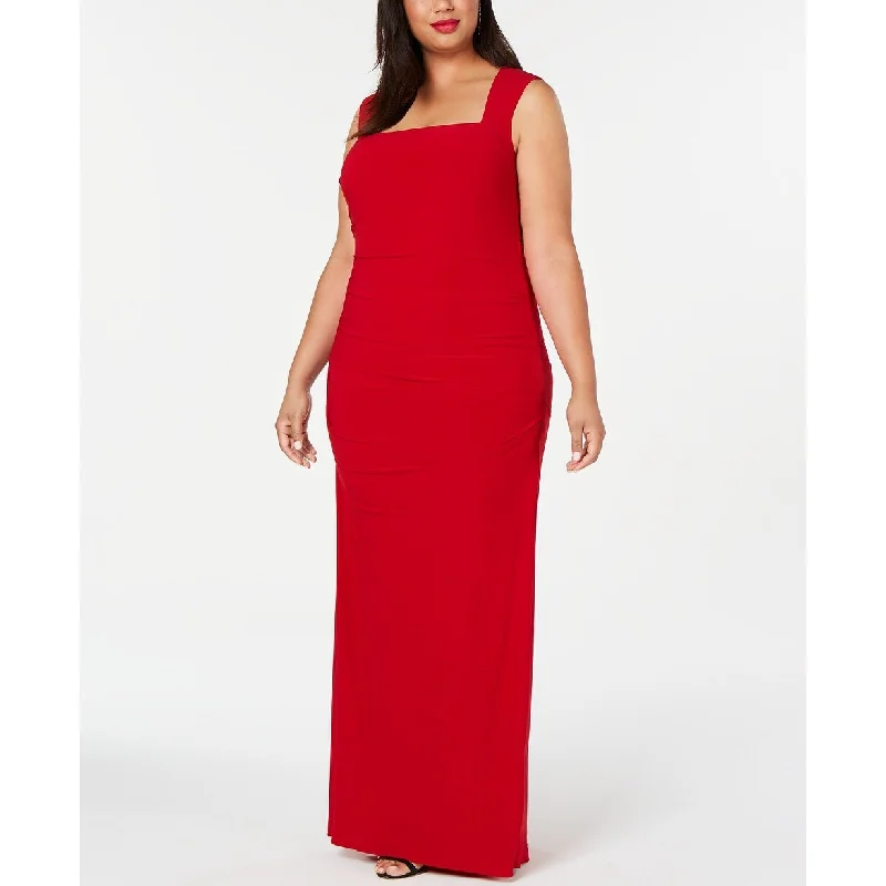 women's maxi dressesAdrianna Papell Women's Plus Size Cutout-Back Gown Medium Red Size 18