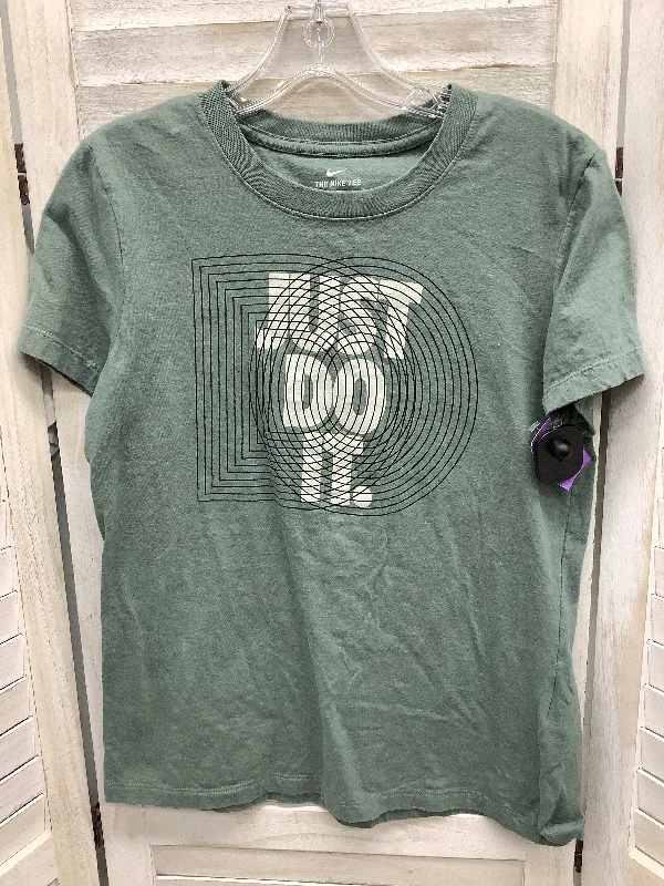 women's T-shirts with round necksTop Short Sleeve Basic By Nike Apparel  Size: S