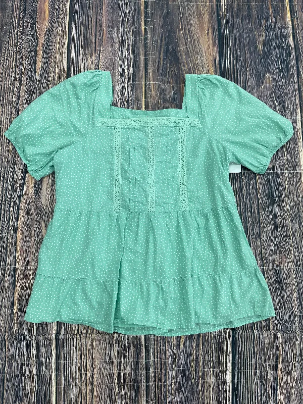 women's T-shirts with distressed finishesTop Short Sleeve By Loft  Size: M