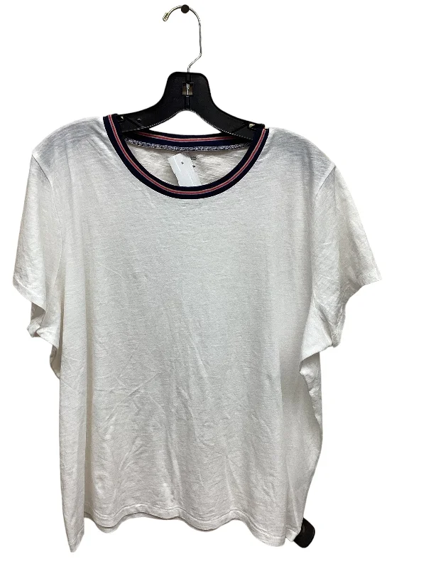 women's T-shirts with cold-shoulder cutsTop Short Sleeve By Madewell  Size: Xxl