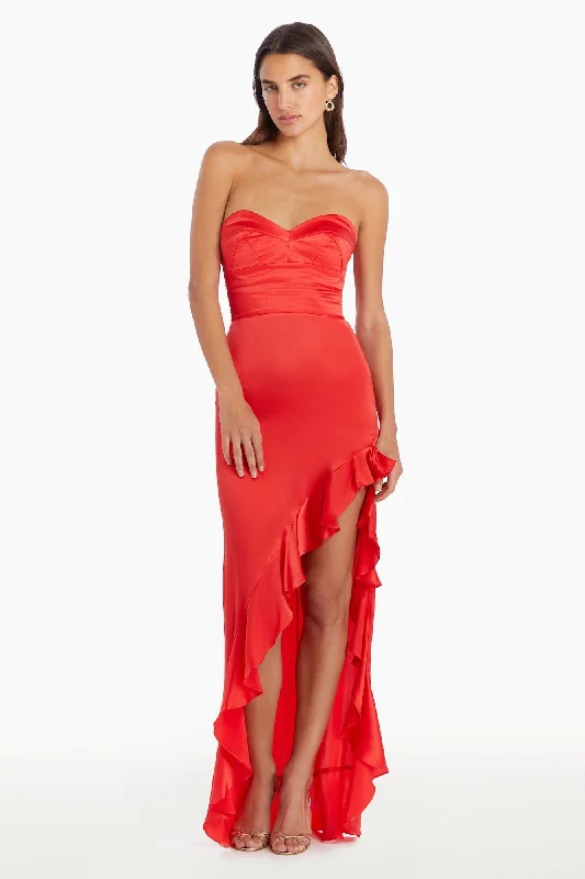 women's spaghetti strap dressesAmalia Silk Gown