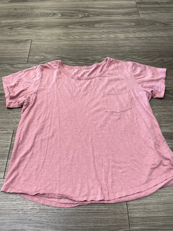 women's T-shirts with faded effectsTop Short Sleeve By Ana  Size: 2x