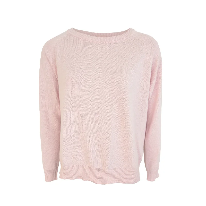 women's tops for creating capsule wardrobesLs Ragland Plain Sweater- Pink