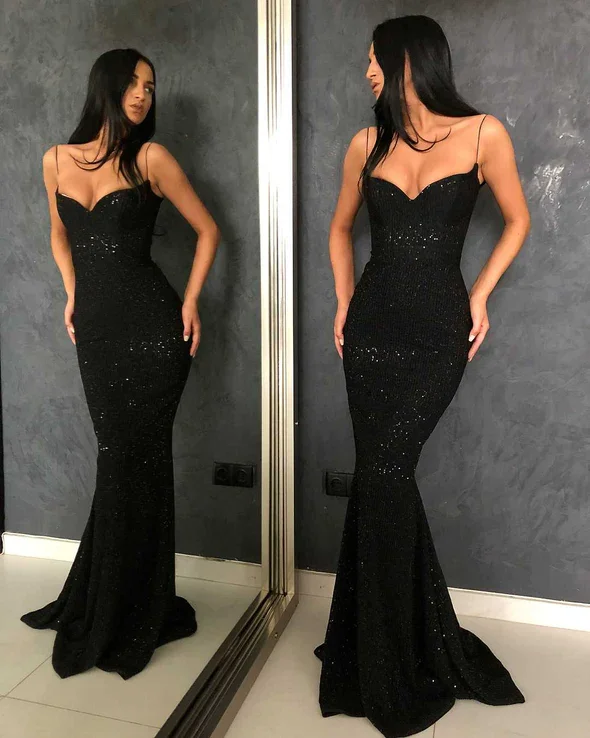 women's statement dressesClassy Glitter Silver Long Dress Formal Mermaid Ball Gownsgh2018