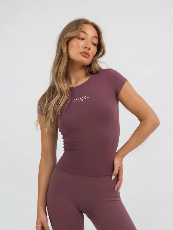 women's tops for minimalist aestheticsUltimate Baby Tee - Burgundy