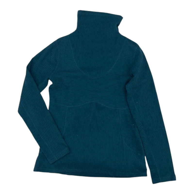 women's tops with cinched waistsTop Ls By Nike In Teal, Size:M