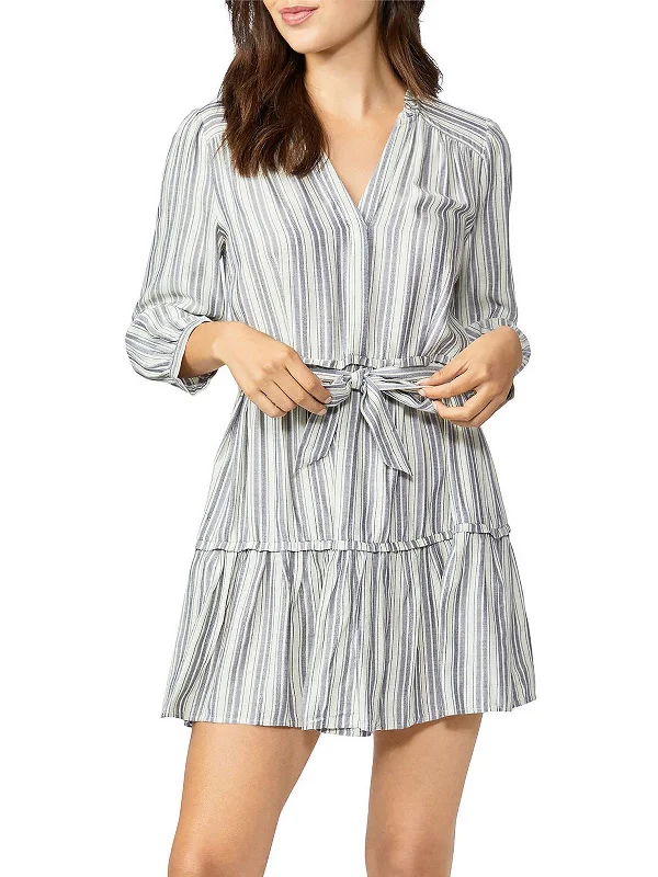 women's checkered dressesKylenn Womens Striped Short Mini Dress