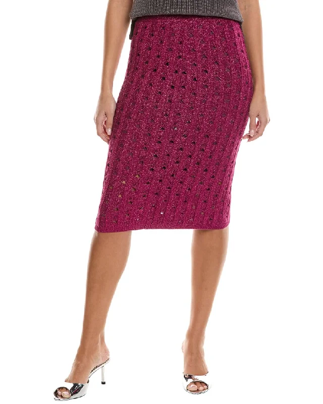 women's stretchy maxi skirts for dancingSt. John Crochet Skirt