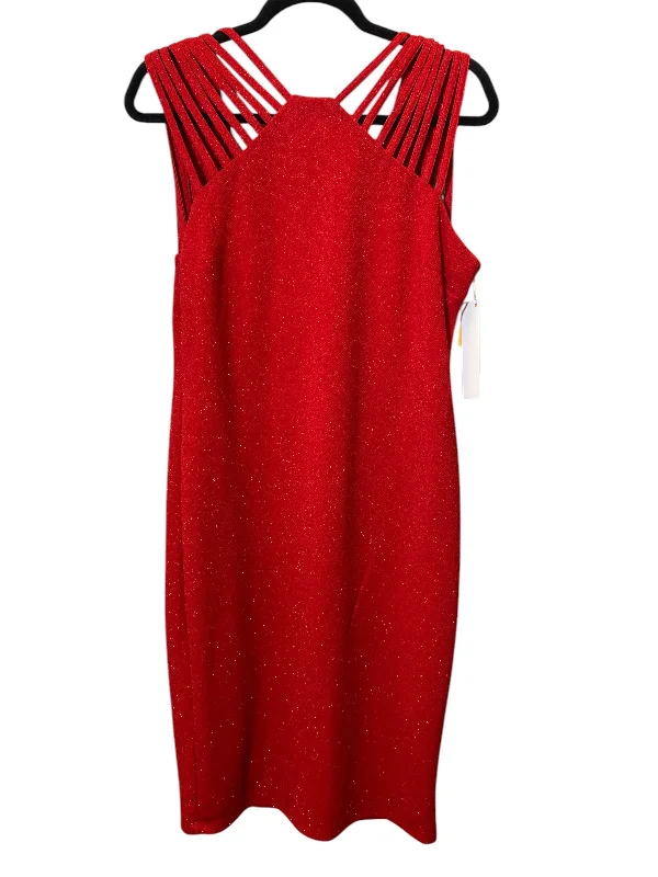 women's stylish dressesDress Party Midi By Bisou Bisou In Red, Size: L