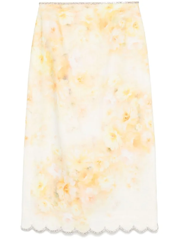 women's chic wrap skirtsZimmermann Women's Skirts yellow