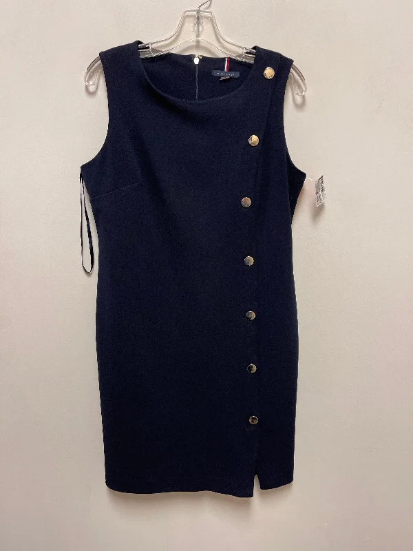 women's petite dressesDress Casual Midi By Tommy Hilfiger In Navy, Size: M