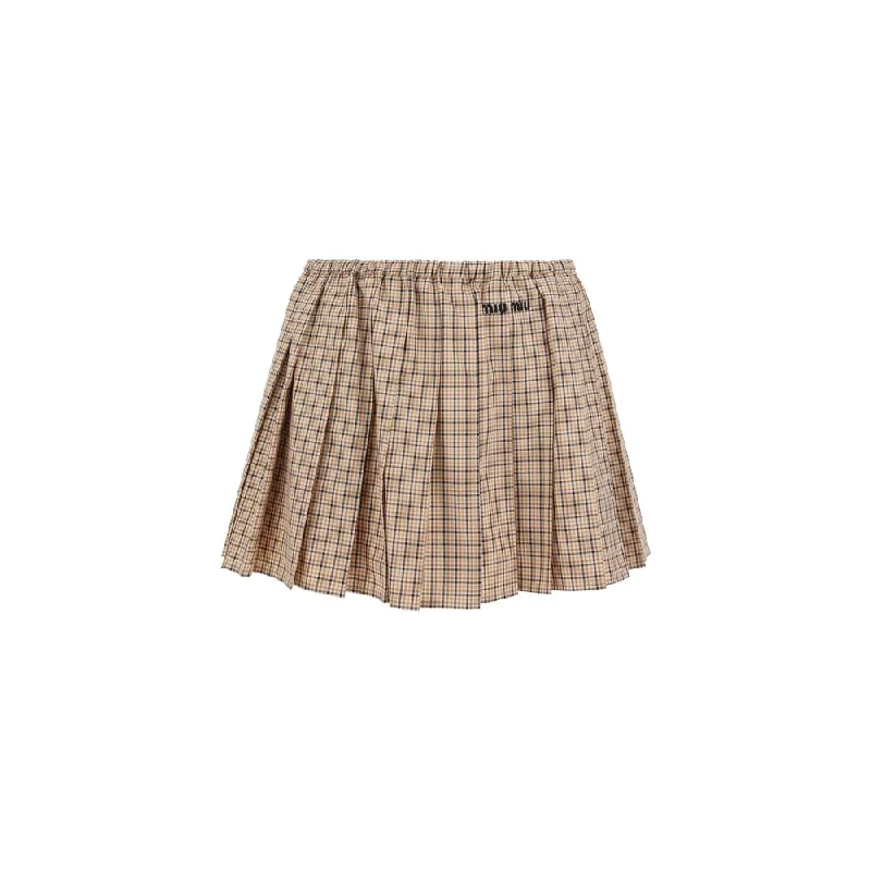 women's cotton skirtsMiu Miu Mini Women's Skirt