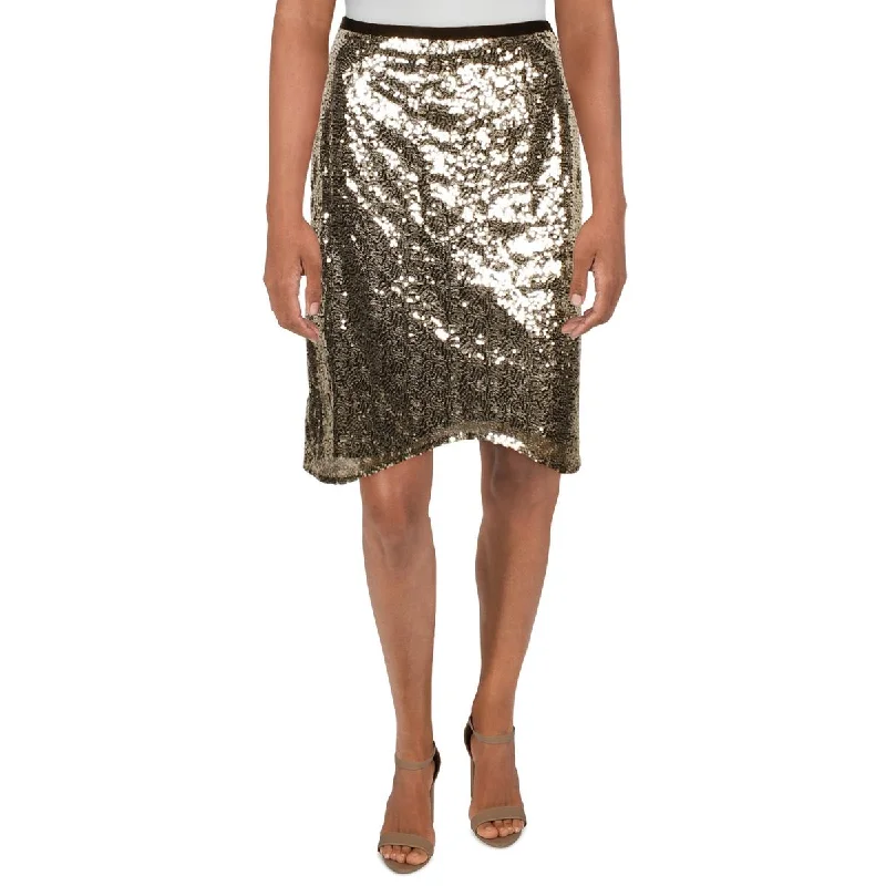 women's skater skirtsWomens Sequined Polyester Mini Skirt