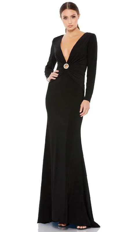 women's minimalist dressesIeena Duggal - 26514 Fitted Evening Gown