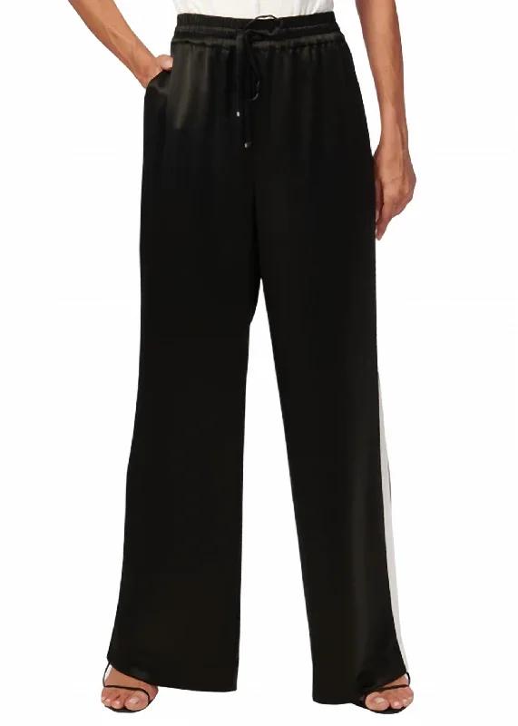 women's cropped denim jeansReggie Wide Leg Pant In Black