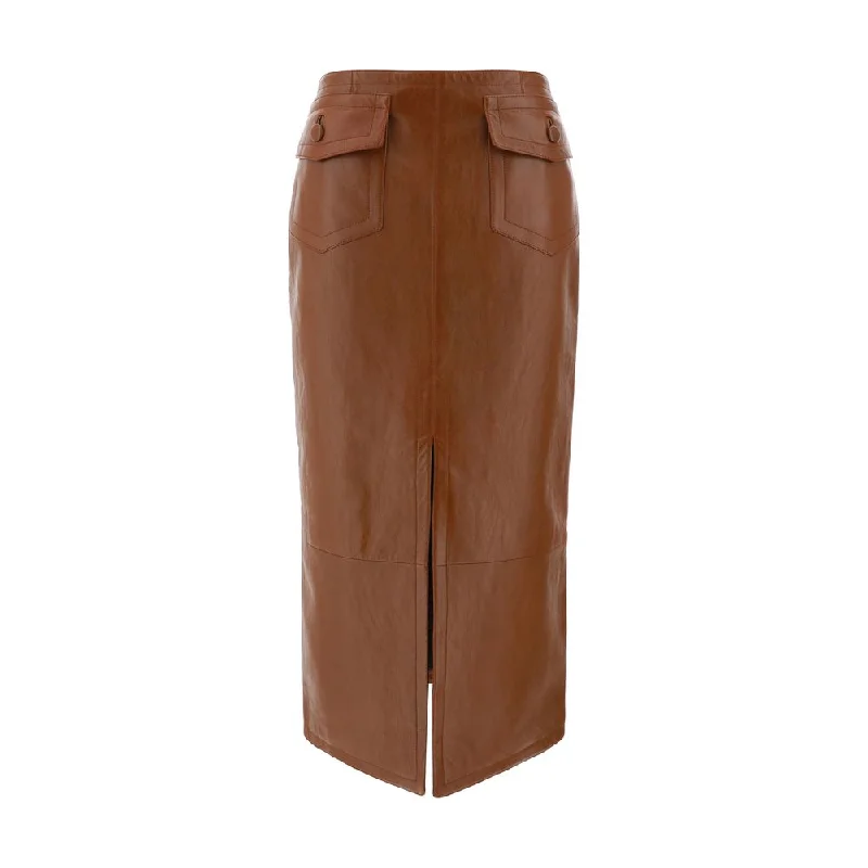 women's velvet skirtsChloé Leather Women's Skirt