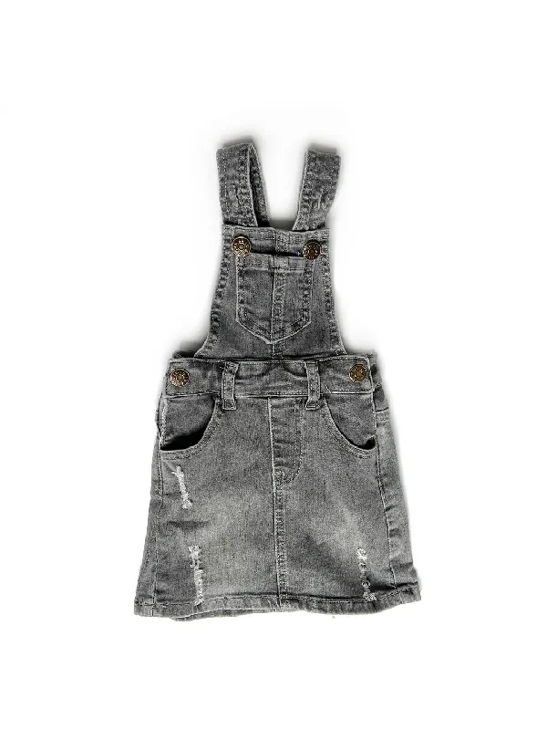 women's jumpsuits for dancingDenim Skirt Overalls- Grey Wash