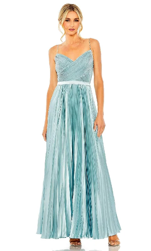 women's boho dressesIeena Duggal 49715 - Wrapped Sleeveless Evening Dress