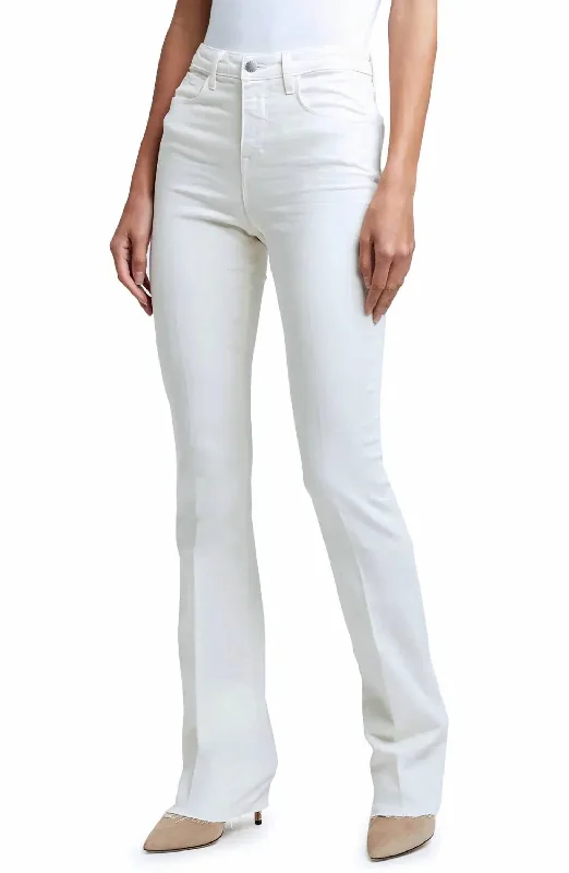 women's denim jeans with sequinsRuth High Rise Straight Leg Jean In Vintage White