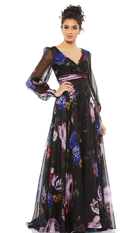 women's vintage dressesMac Duggal Evening - 67872D Floral A-Line Evening Dress