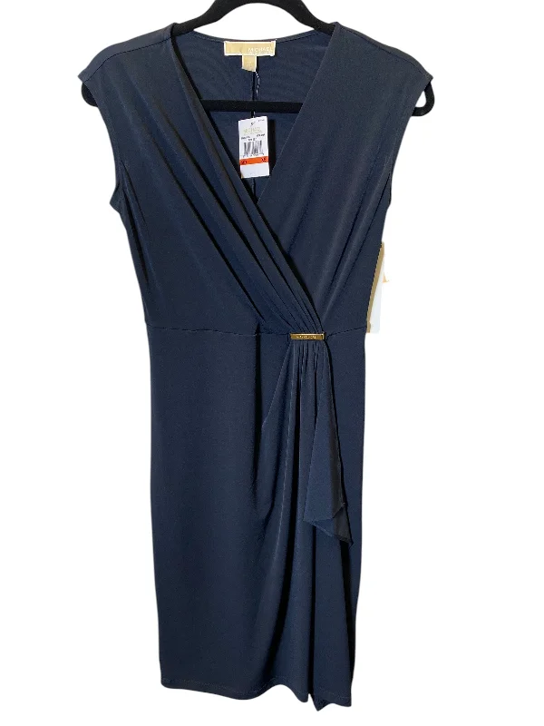 women's bow dressesDress Casual Midi By Michael By Michael Kors In Navy, Size: Xs