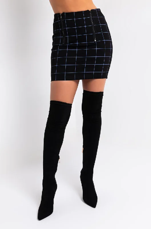 women's fitted skirtsSEXY PLAID MINI SKIRT