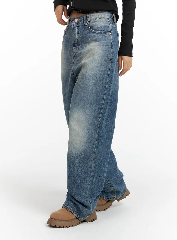 women's denim jeans with sequinsWide Washed Denim Jeans CF419