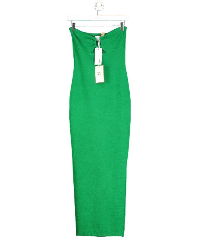 women's pastel dressesRunaway The Label Green Luna Midi Dress UK 8