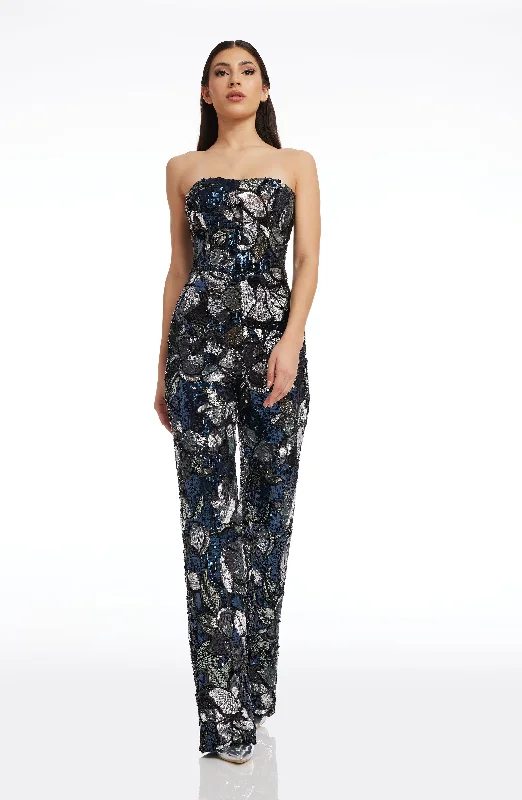 women's jumpsuits for all-day comfortAndy Floral Sequin Jumpsuit