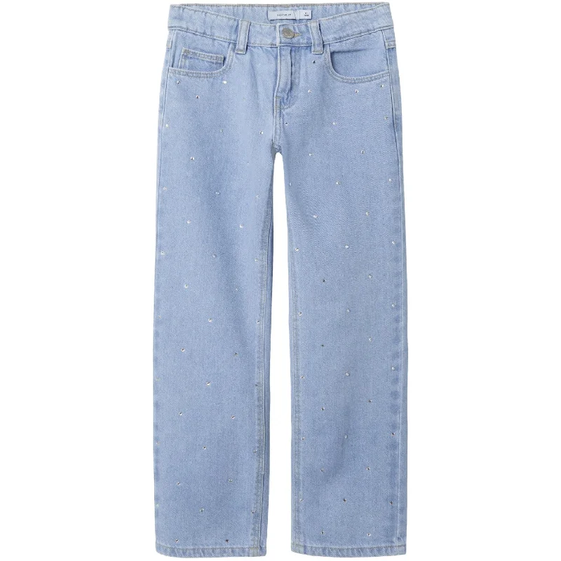 women's denim jeans with embroidered back pocketsName It Light Blue Denim Rose Rhine Jeans Noos