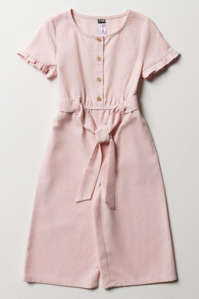 women's jumpsuits made of denimBelted Jumpsuit Light Pink