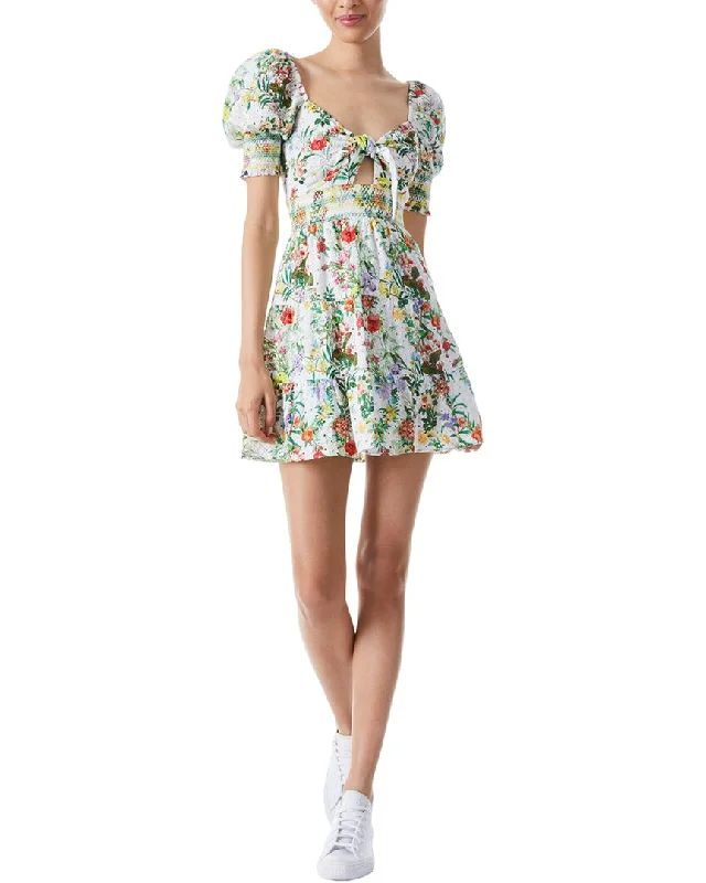 women's apple-shaped body dressesalice + olivia Kristie Tiered Mini Dress