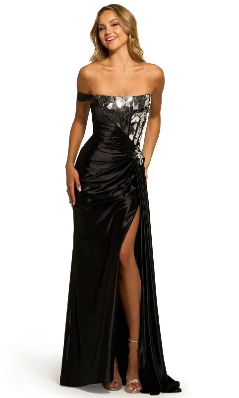 women's breathable dressesSherri Hill 55535 - Cut Glass Bodice Evening Dress