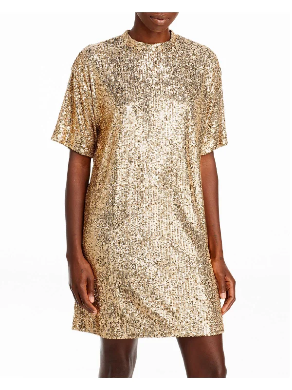 women's party dressesEsenni Womens Sequined Mini Shift Dress