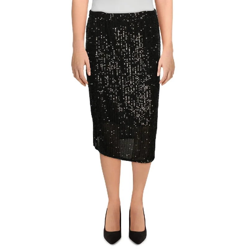 women's evening skirtsWomens Sheer Sequined Maxi Skirt