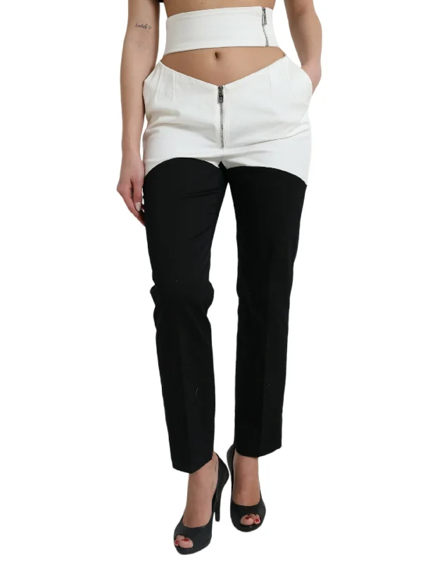 women's high-performance pantsDolce & Gabbana High Waist Tape Chic Women's Pants