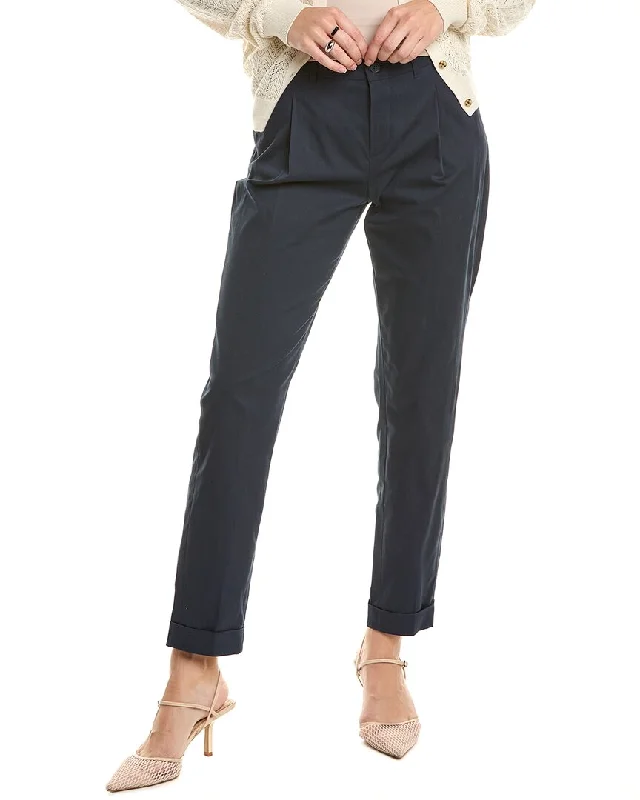 women's denim pantsLoro Piana Pleated Pant