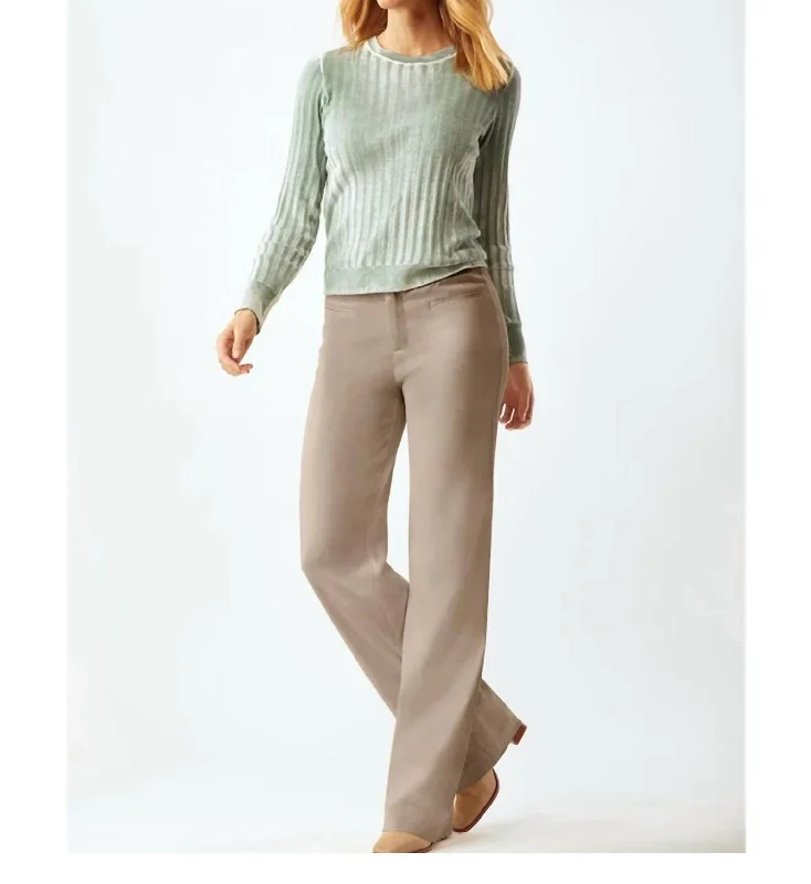 women's bootcut pantsMcguinn Clean Wide Leg Pant In Khaki