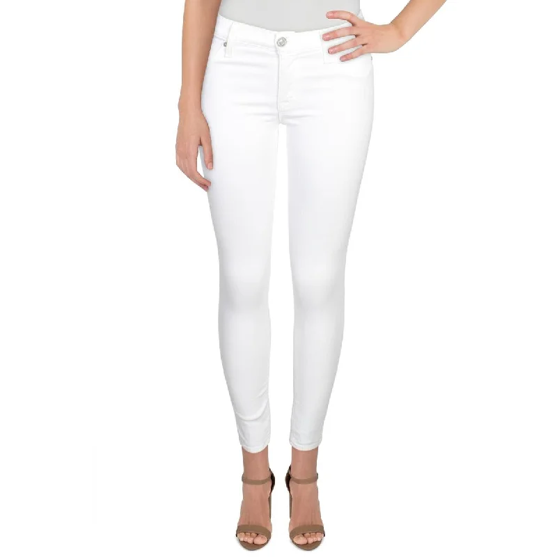 women's bridal pantsNatalie Womens Mid Rise Crop Skinny Jeans