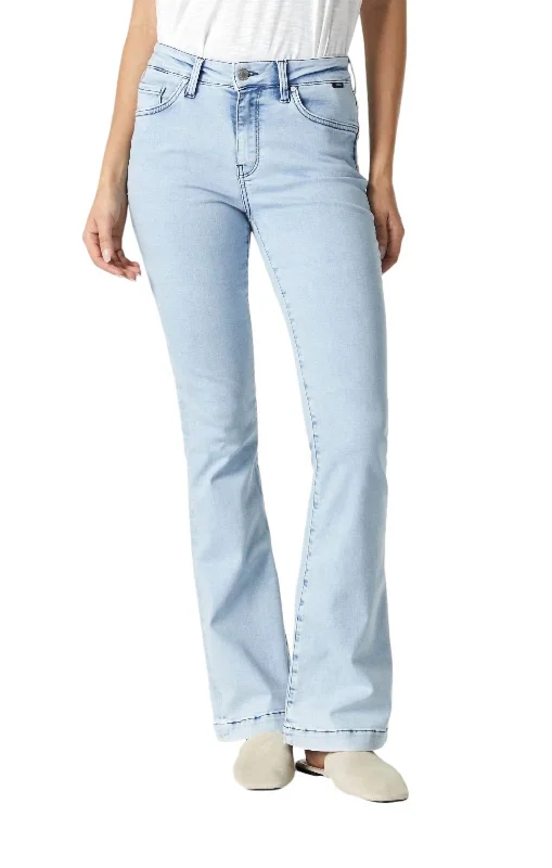 women's wool pantsSydney High Rise Flare Jeans In Bleach Feather Blue