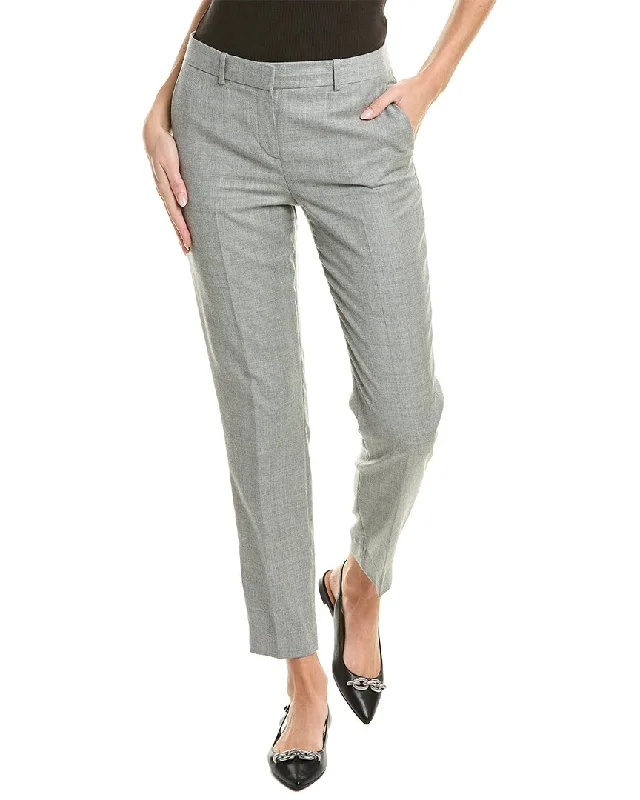 women's lace-up pantsTheory Testra Wool Pant