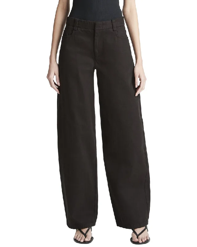 women's yoga pantsVince Washed Twill Wide Leg Pant